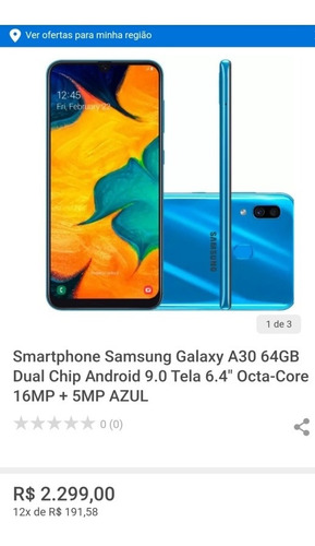 Samsung A 30 64 Gb