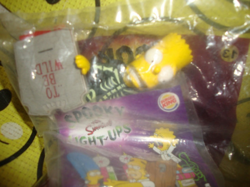 Simpson Bart Halloween Figura Spooky Lightups Burger King (Usado)