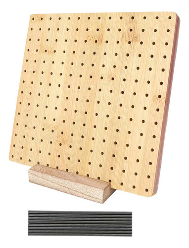 . Tablero De Bloqueo De Ganchillo Con Alfileres 25cmx25cm