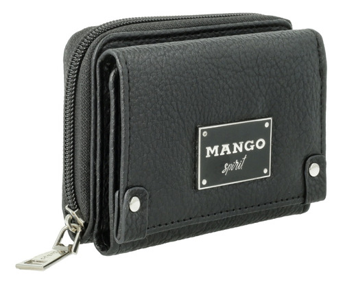 Billetera Mujer Mini Cuero Pu Con Visor Monedero Tarjetero