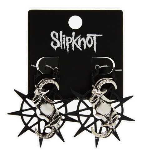 Aretes Slipknot Goat Metal Banda Original Hottopic Nuevo