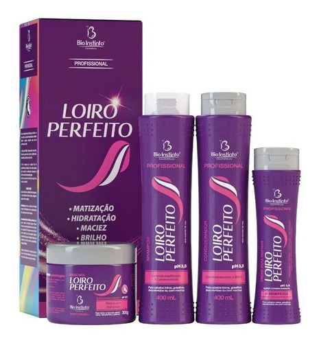 Kit Capilar Profissional Loiro Perfeito Bio Instinto