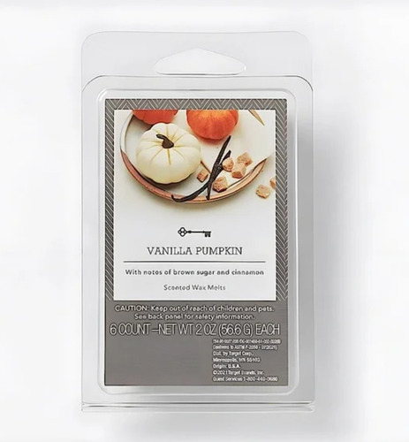 Velas Aromáticas En Cubitos Olor Vanilla Pumpkin, Importado