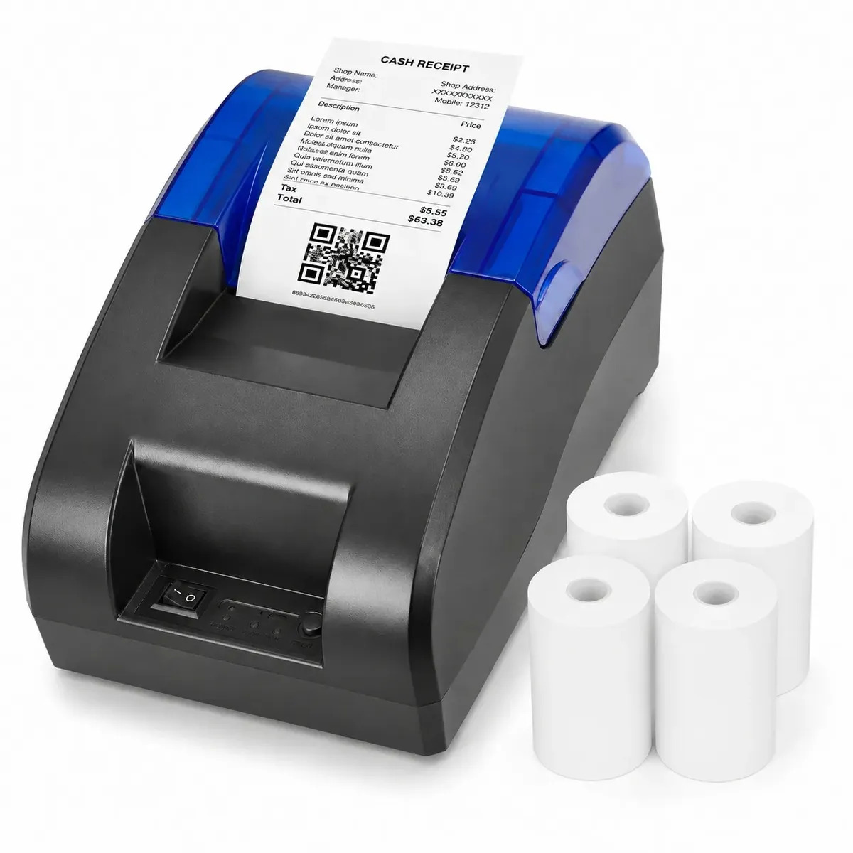 Impresora Térmica de Tickets 58 mm Con Bluetooth y USB para Negocio