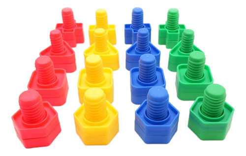 Juego De Bloques De Construcción De Tornillos Y Bloques De