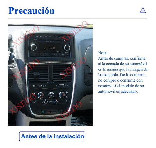 Estéreo Para Dodge Grand Caravan Android Carplay 2+32g 7 Pul