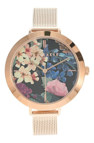 Reloj Mujer Ted Baker Bkpamf1049i Cuarzo Pulso Oro Rosa En
