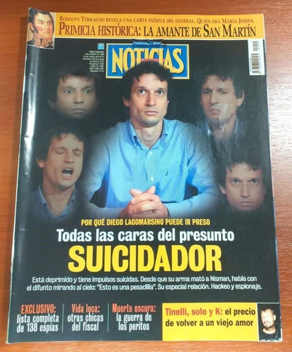 Revista Noticias 14 Marzo 2015 Lagomarsino El Suicidador