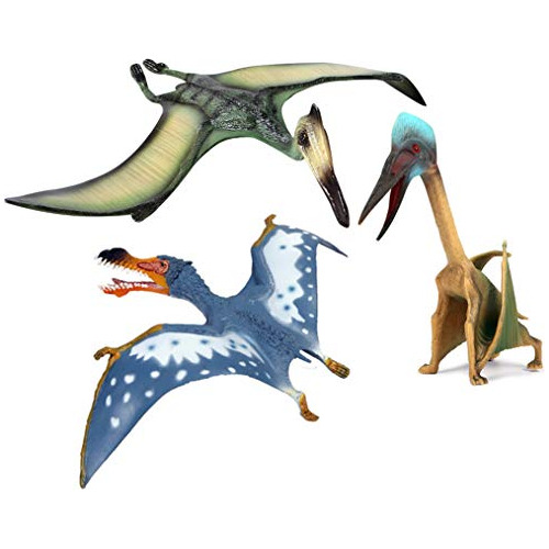 3 Paquete De Dinosaurio De Juguete De Pterosaurios Real...