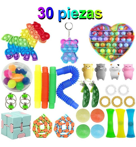Fidget Cube Toys Juguete Antiestres Alivio Juego 30 Piezas