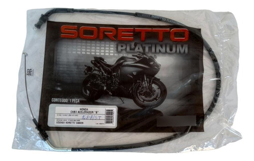 Cabo Acelerador B Honda Cb 600 F Hornet 2005/2007  Soretto