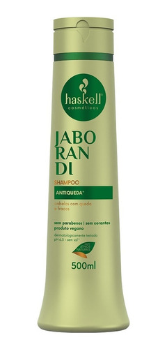 Haskell Shampoo Jaborandi G Regulador De Oleosidade E Caspa