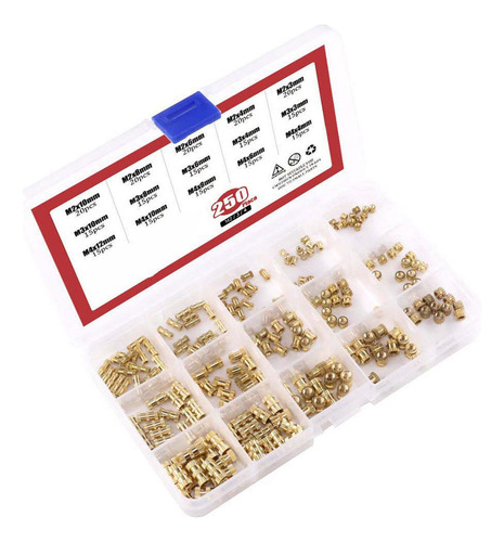 Jidihu 250x M2 M3 M4 Tuercas De Inserción Roscadas