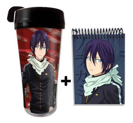 Kit Copo Térmico Anime Noragami Yato E Caderneta