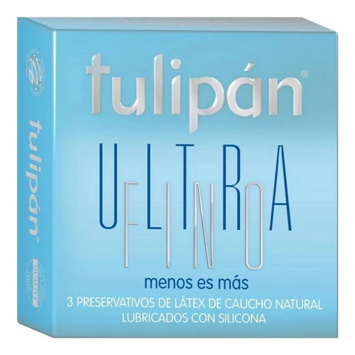 Preservativo Tulipan Ultra Fino X 3 Unidades Menos Es Mas