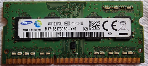 Memoria Ram Samsung 4gb Ddr3 Pc3l 12800s