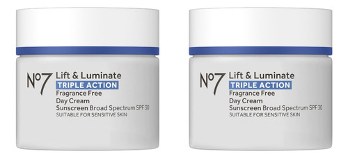 No7 Lift & Luminate Crema De Dia Sin Fragancia De Triple Acc