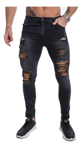 Pantalon Jogger Jean Chupin Hombre Babucha Elastizado