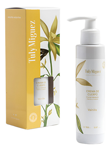 Crema De Cuerpo Vainilla X 100ml Tuly Miguez Aroma Esencial