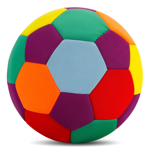 Balon Futbol Para Interior Bomba Aire Aguja Multicolor Suave
