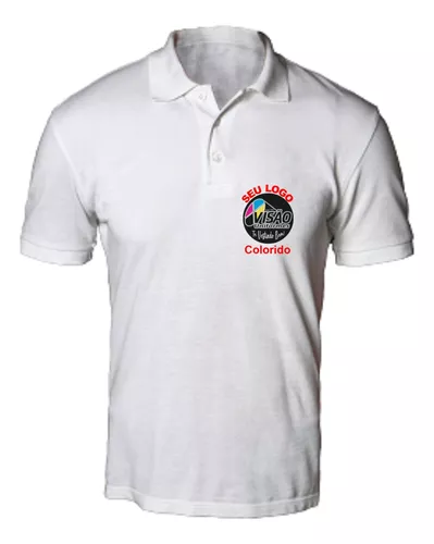 Camisa Polo Personalizada Com Sua Estampa Foto Imagem