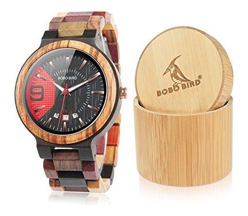 Relojes De Madera De Bobo Bird Hombres Relojes De Madera De