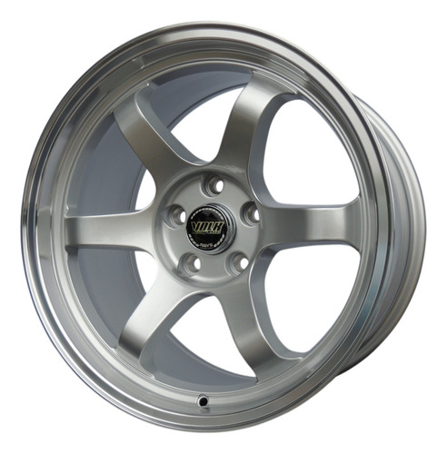 Roda Rays Te37 Aro 18x10 5x114 Offset 30 Grafite (2unidades) Prata Com Borda Polida