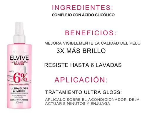 ELVIVE GLYCOLIC ULTRA GLOSS PH ACIDO 200 ML