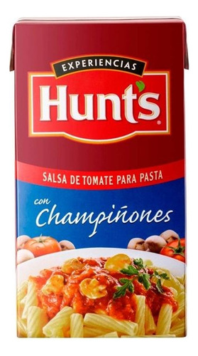 2 Pza Salsa De Tomate Para Pasta Hunts Con Champiñones 500 G