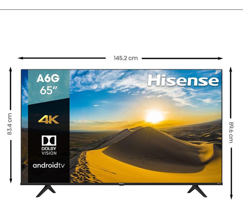 Hisense Android Tv 65 Pulgadas A6g Led 4k Uhd Smart 65a6g (Reacondicionado)