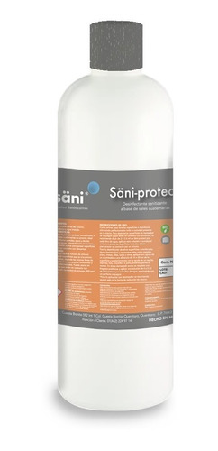 Sanitizante Sales Cuaternarias De Amonio Biodegradable 1 Lt