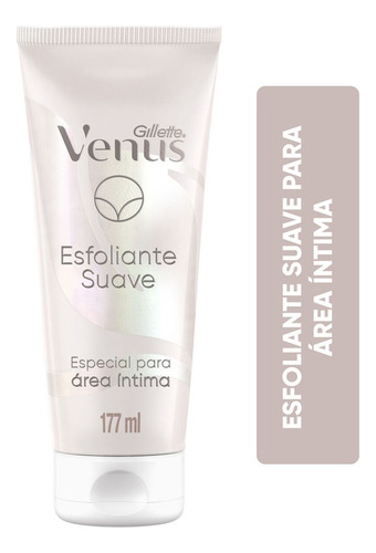  Esfoliante suave para área íntima 177ml livre de fragrância Gillette Venus