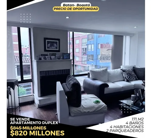 Venta Apartamento Duplex Batan Bogota Ubicación Privilegiada