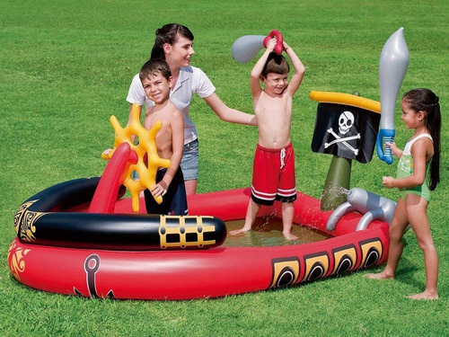 Imagen 5 de 8 de Pileta Inflable Barco Pirata 191cm Bestway Cod 53041 Bigshop