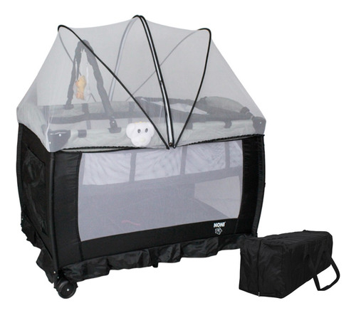 Cuna Corral Con Mosquitero Y Sonido 888 E Negro Osos