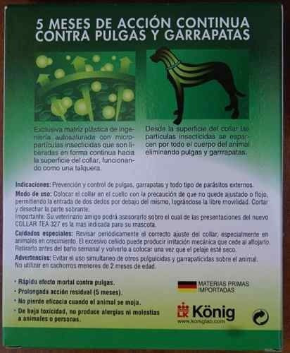 Collar Para Perros Pequeños Antipulgas Y Garrapatas Tea 327.