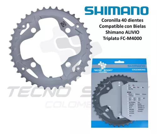 Plato Coronilla Shimano Alivio M4000 9v Triplato 40 Dientes