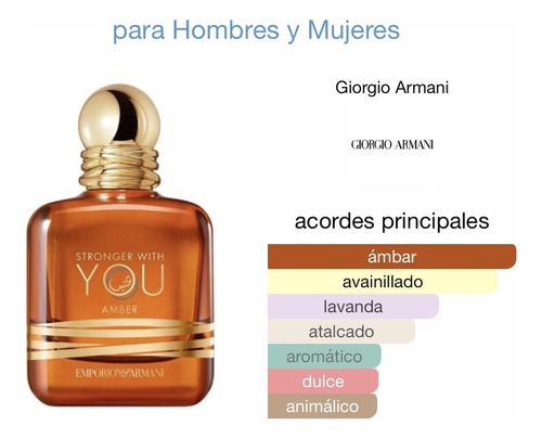 Armani Stronger With You Amber Edp 100 Ml Original/sellado
