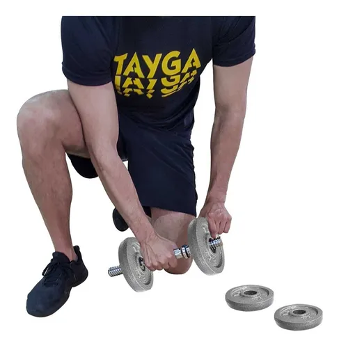 Par Discos 5 Lb C u Barras O Mancuernas Tayga 30 Mm Acero