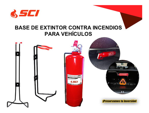 Base De Extintor Contra Incendios 5 Lbs Para Carro Vehículo 