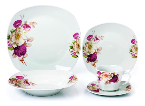 Lorren Home Trends Lh427 Vajillas Para Reuniones, Talla Únic
