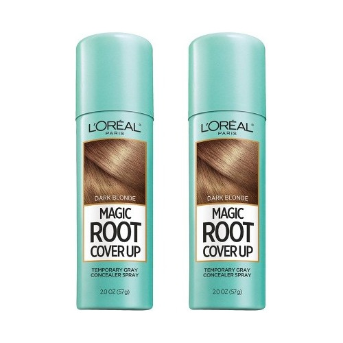 Spray Retoca Canas Loreal Magic Root Rubio Oscur 114gr 2pack