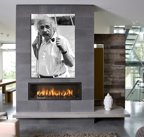 Vinilo Decorativo 60x90cm Albert Einstein Genio Cientifico