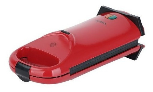 Imagen 2 de 2 de Waflera Atma Wa8110rp 2 Cavidades Antiadherente Roja