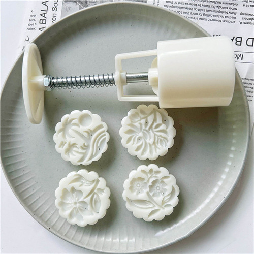 Molde Redondo Para Tarta De Luna Con Estampado De Flores Par