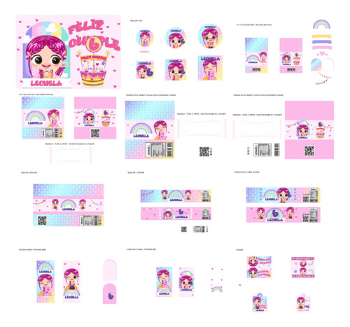 Kit Luli Pampin Imprimible Editable Completo