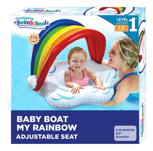 Swimschool Rainbow Baby First Pool Float 6-18 Meses Nove