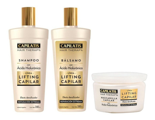 Shampoo + Balsamo + Masc Capilatis Acido Hialurónico  3c