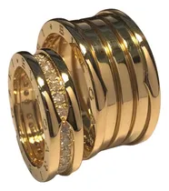Comprar Aliançau002Fanel Bvlgari Ouro 18k E Brilhantes Valor Unitário