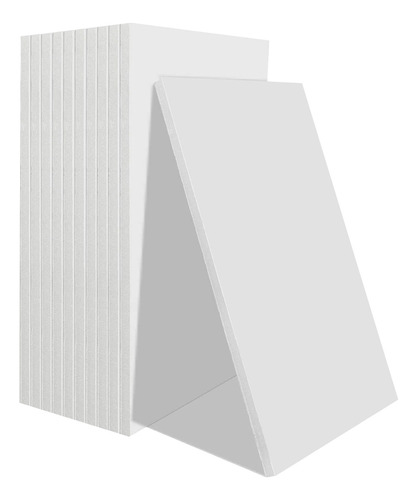 12x Placa Foam Board 45x60cm Branco 5mm Papel Pluma Depron